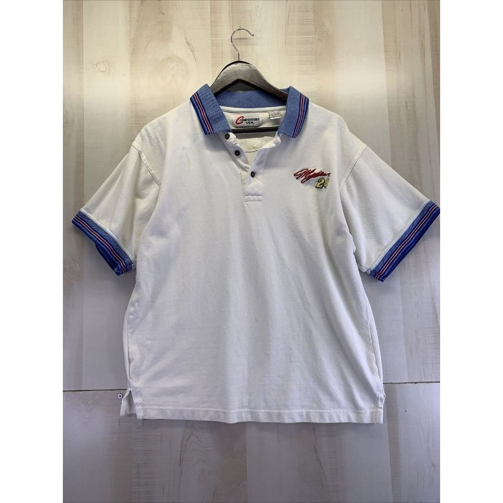 Competitors View Jeff Gordon #24 NASCAR Racing Mens Cotton Polo Shirt Size M-